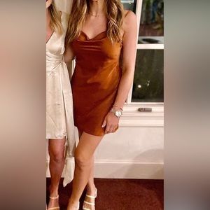 Urban Outfitters Mallory Satin Mini Dress